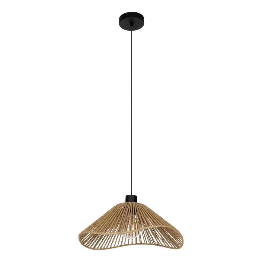 Eglo - Підвісна люстра 1xE27/60W/230V коричневий