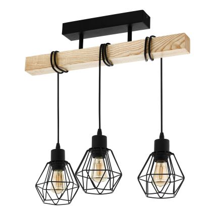 Eglo - Пристельова люстра TOWNSHEND 3xE27/60W/230V - FSC сертифіковано