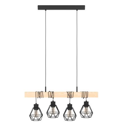 Eglo - Підвісна люстра TOWNSHEND 4xE27/60W/230V