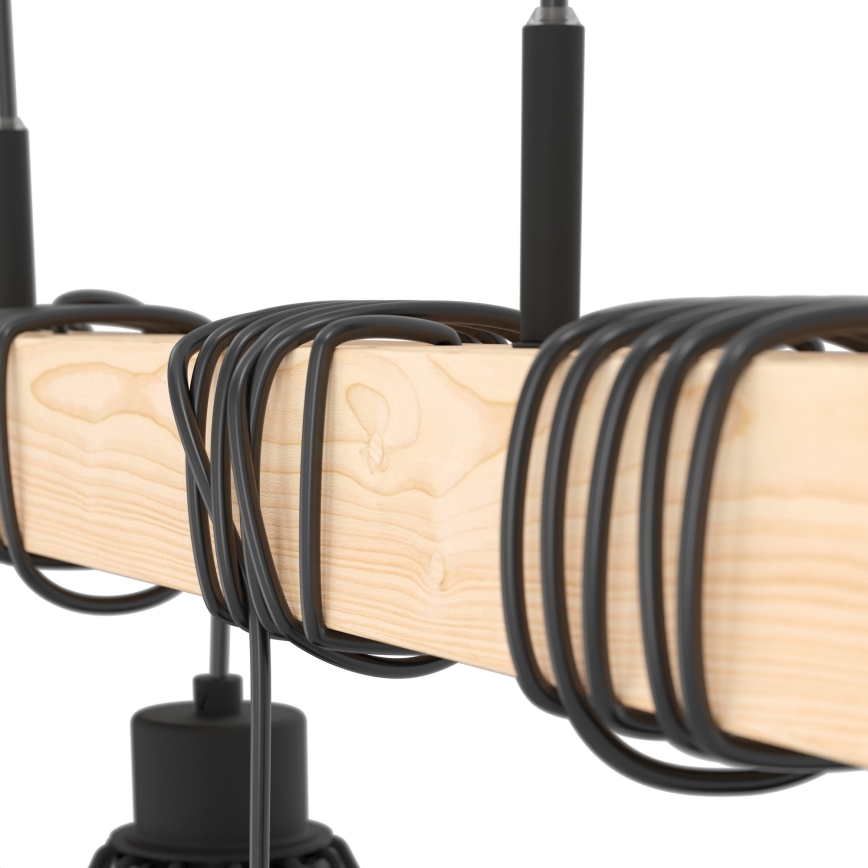Eglo - Подвесная люстра TOWNSHEND 4xE27/60W/230V - сертифицировано FSC