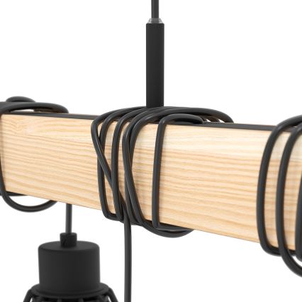 Eglo - Підвісна люстра TOWNSHEND 9xE27/60W/230V - FSC сертифіковано