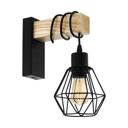 Eglo - Настінний світильник TOWNSHEND 1xE27/60W/230V - FSC сертифіковано