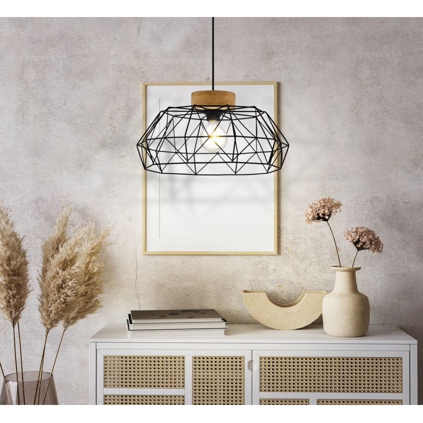 Eglo - Підвісна люстра на тросі 1xE27/60W/230V