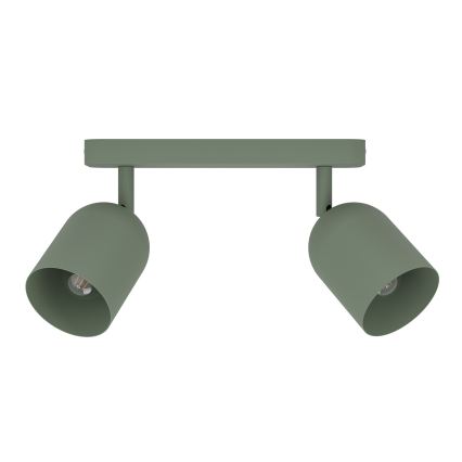 Eglo - Точечный светильник 2xE14/40W/230V зелёный