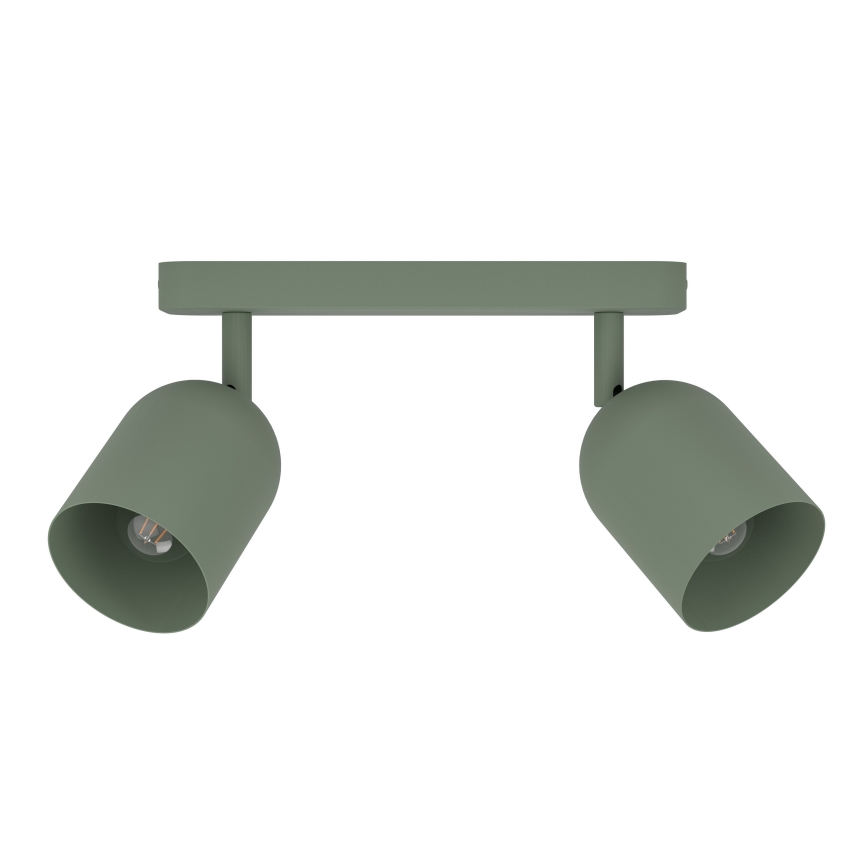 Eglo - Точечный светильник 2xE14/40W/230V зелёный