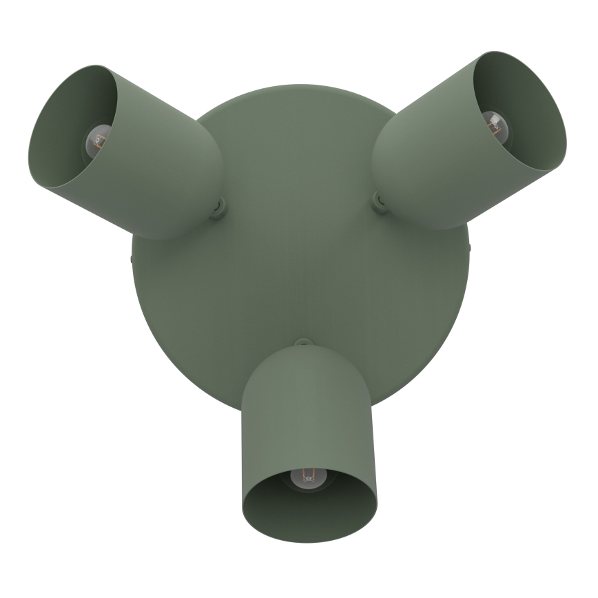 Eglo - Точечный светильник 3xE14/40W/230V, Ø 25 см, зелёный