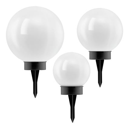 Eglo - LED-сонячна лампа з датчиком, 3 світлодіода, 1800 mAh, IP44, чорна