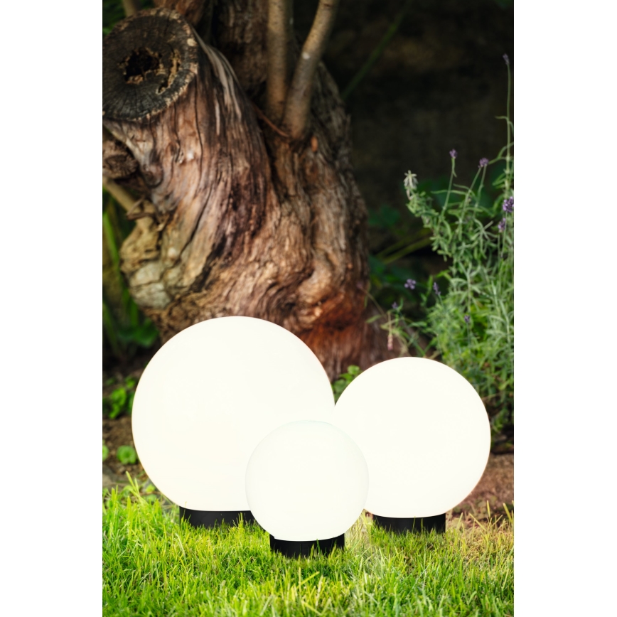 Eglo - LED-сонячна лампа з датчиком, 3 світлодіода, 1800 mAh, IP44, чорна