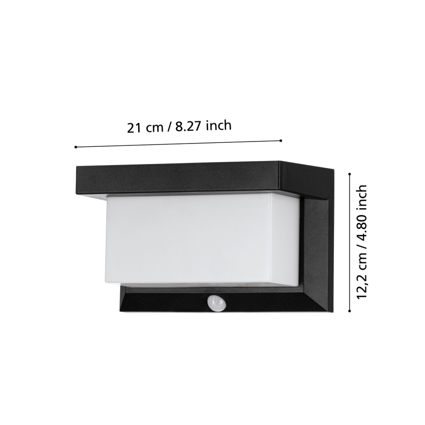 Eglo - Светодиодный настенный светильник на солнечной батарее с датчиком LED/3,84W/3,7V 2000 mAh IP44