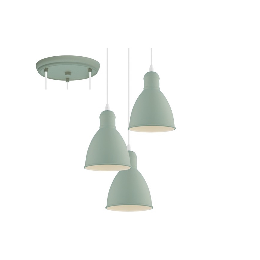 EGLO 49095 - Подвесная люстра PRIDDY-P 3xE27/60W/230V