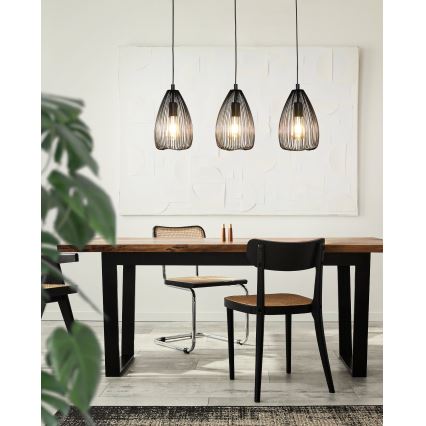 Eglo 49142 - Подвесная люстра CLEVEDON 3xE27/60W/230V