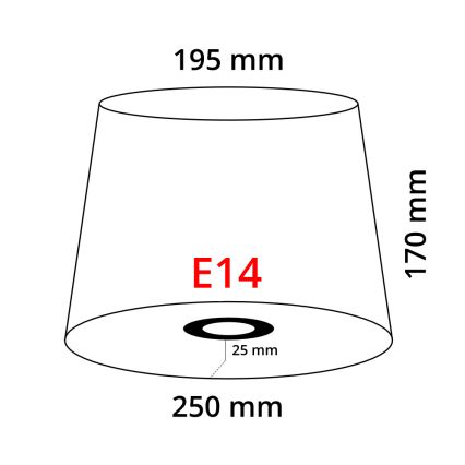 Eglo 49412 - Абажур VINTAGE біла складений E14 діаметр 25 cm
