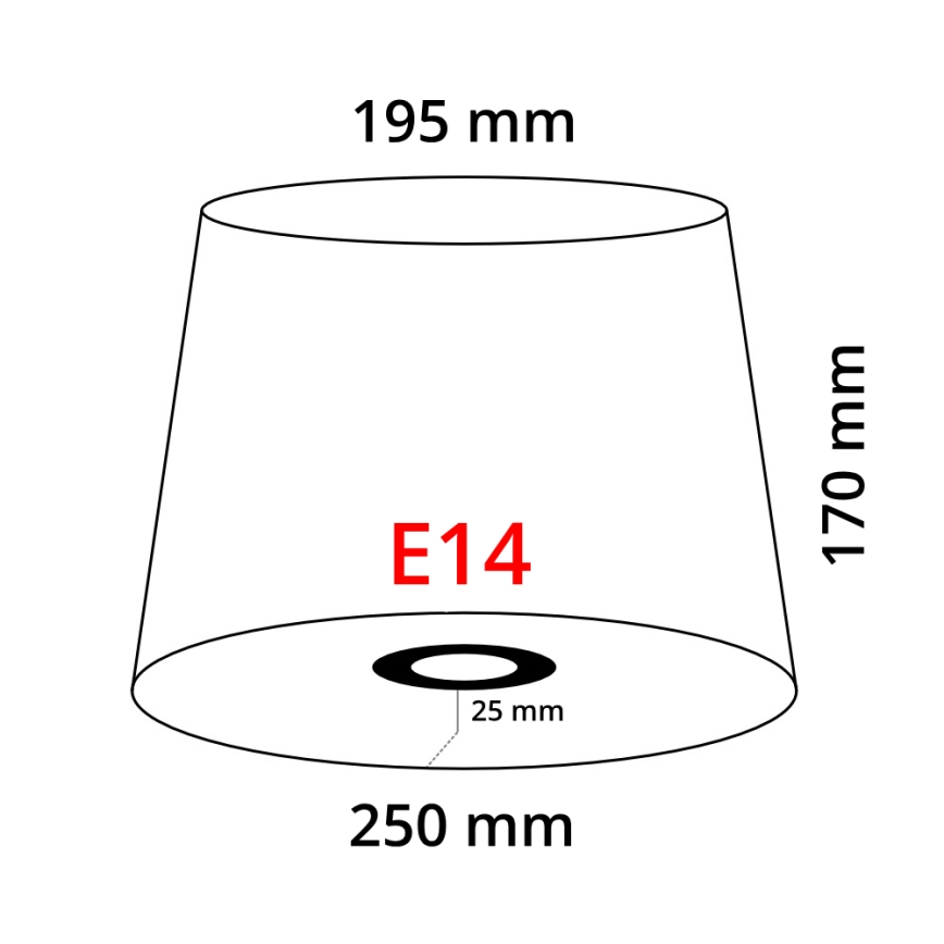 Eglo 49412 - Абажур VINTAGE біла складений E14 діаметр 25 cm