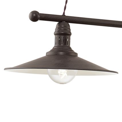 Eglo 49457 - Подвесная люстра STOCKBURY на тросе 2xE27/60W/230V