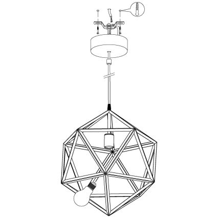 Eglo - Подвесной светильник 1xE27/60W/230V