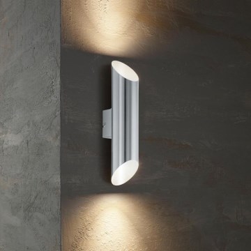 Eglo 54604 - Уличный светодиодный настенный светильник AGOLADA 2xLED/3,7W/230V IP44