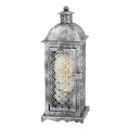 Eglo 54617 - Светодиодная настольная лампа 1xE27/4W/230V 3000K серебристый