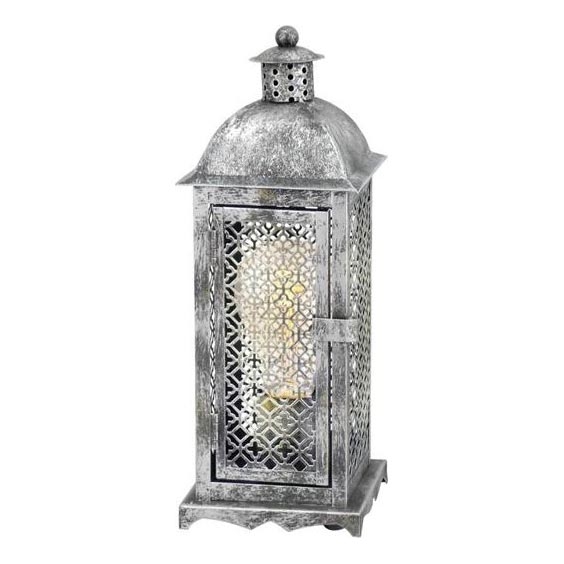 Eglo 54617 - Светодиодная настольная лампа 1xE27/4W/230V 3000K серебристый