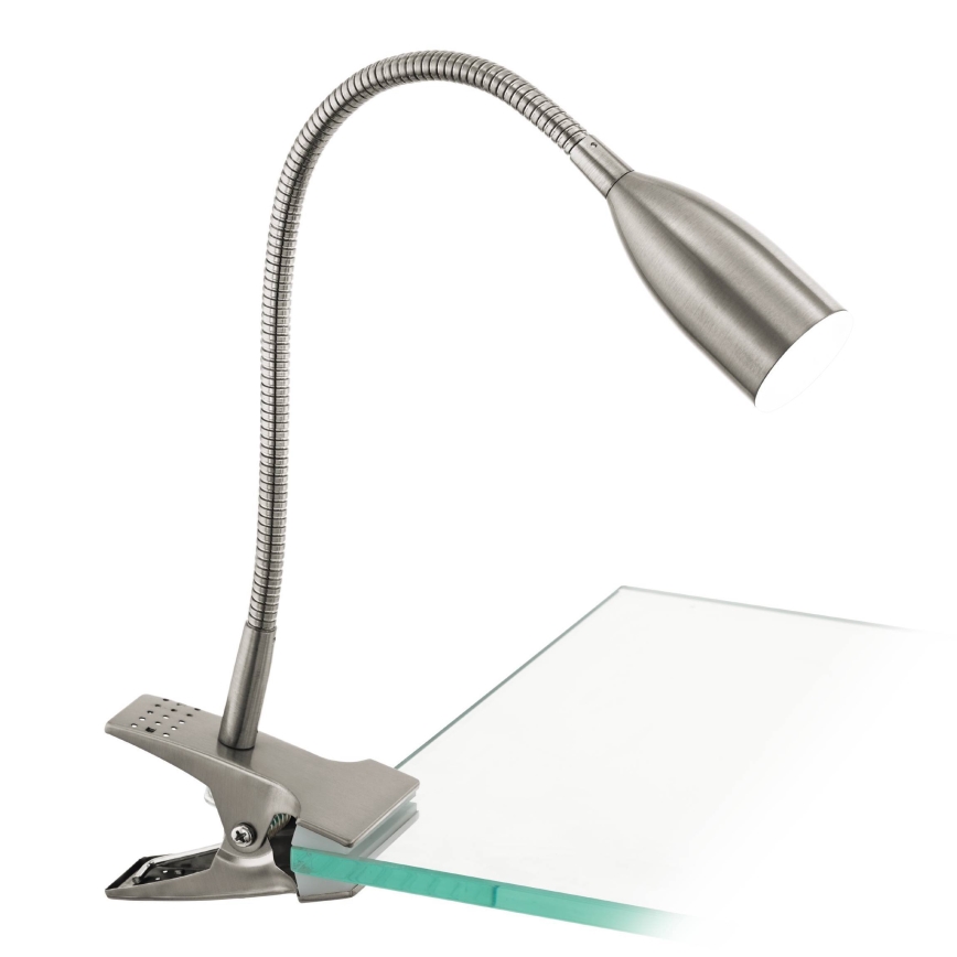 Eglo 54647 - Світлодіодна настільна лампа з затискачем LED/4,5W/230V 3000K матовий хром