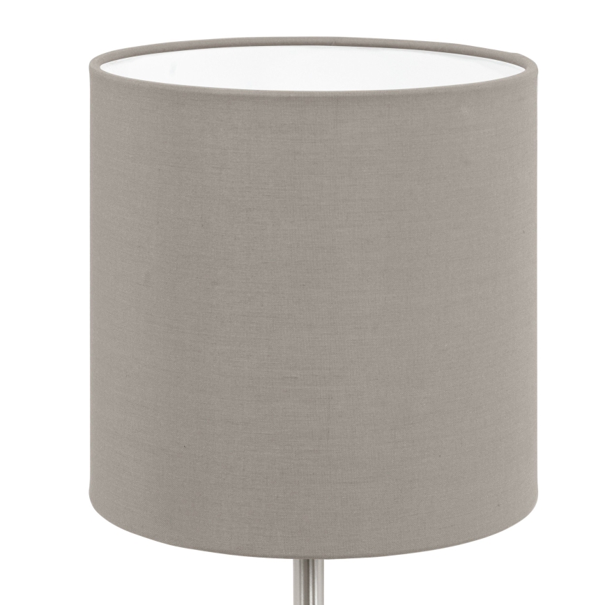 Eglo 54745 - Настільна лампа ANADIA 1xE14/40W/230V taupe/матовий хром