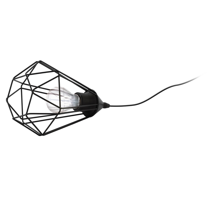 Eglo 54889 - LED Настільна лампа в розетку 1xE27/4W/230V 3000K чорний