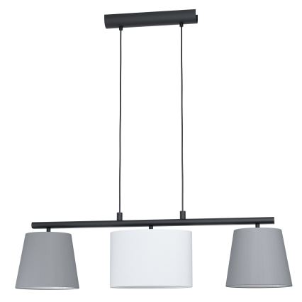 Eglo 55207 - Подвесная люстра ALMEIDA 3xE14/25W/230V серый