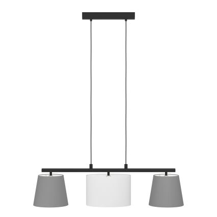 Eglo 55207 - Подвесная люстра ALMEIDA 3xE14/25W/230V серый
