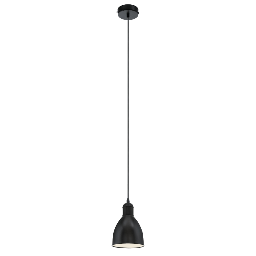 Eglo 55243 - Подвесной светильник на шнуре PRIDDY 1xE27/60W/230V черный