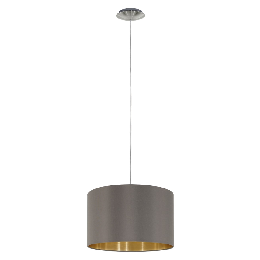 Eglo 55269 - Підвісна люстра MASERLO 1xE27/60W/230V коричневий