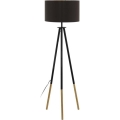 Eglo 55291 - Торшер BIDFORD 1xE27/60W/230V черный/коричневый