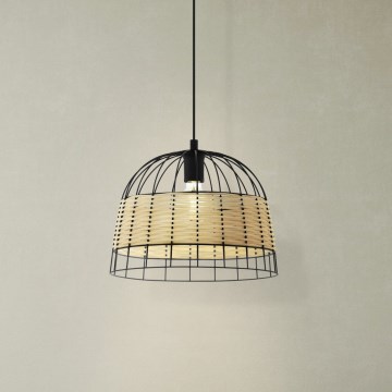 Eglo 55709 - Подвесная люстра ANWICK 1xE27/40W/230V ротанг