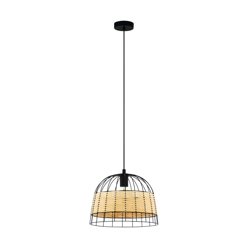 Eglo 55709 - Подвесная люстра ANWICK 1xE27/40W/230V ротанг