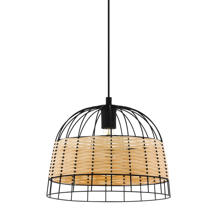 Eglo 55709 - Подвесная люстра ANWICK 1xE27/40W/230V ротанг