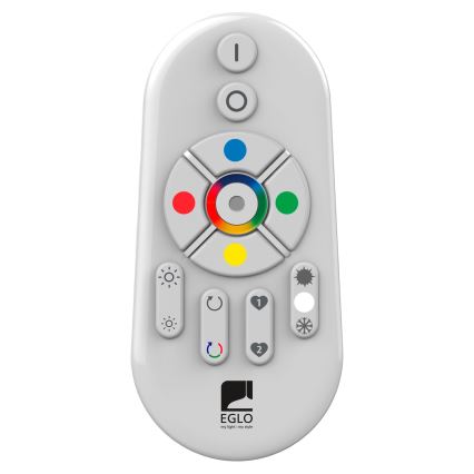 Eglo 55784 - Светодиодный уличный RGBW-светильник MONTEROLO-C 1xE27/9W/230V IP65 диаметр 39 см + дистанционное управление