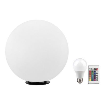 Eglo 55787 - Светодиодная уличная RGBW-лампа MONTEROLO-C 1xE27/9W/230V 2700-6500K IP65 диаметр 39 см + дистанционное управление