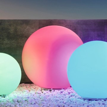 Eglo 55788 - LED RGBW Вулична лампа MONTEROLO-C 1xE27/9W/230V 2700-6500K IP65 діаметр 50 см + пульт дистанційного керування