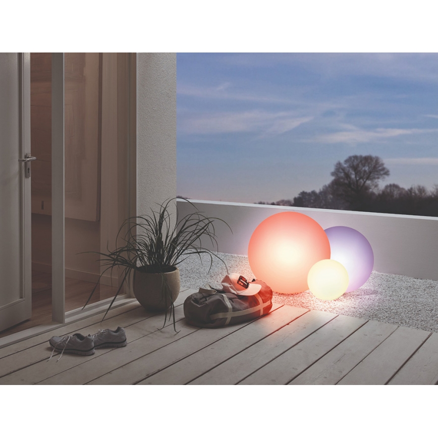 Eglo 55788 - LED RGBW Вулична лампа MONTEROLO-C 1xE27/9W/230V 2700-6500K IP65 діаметр 50 см + пульт дистанційного керування