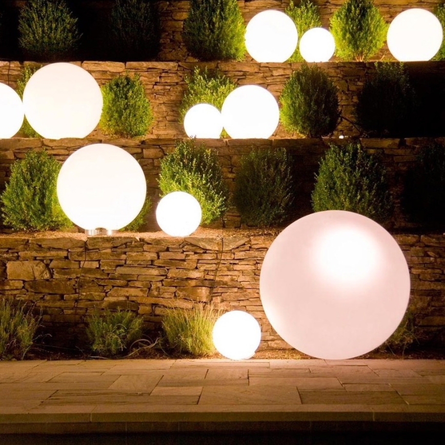 Eglo 55788 - Светодиодная уличная RGBW-лампа MONTEROLO-C 1xE27/9W/230V 2700-6500K IP65 диаметр 50 см + дистанционное управление