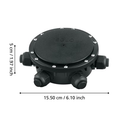 Eglo 61728 - Водонепроницаемая распределительная коробка 6 выходов CONNECTOR BOX 230V IP68
