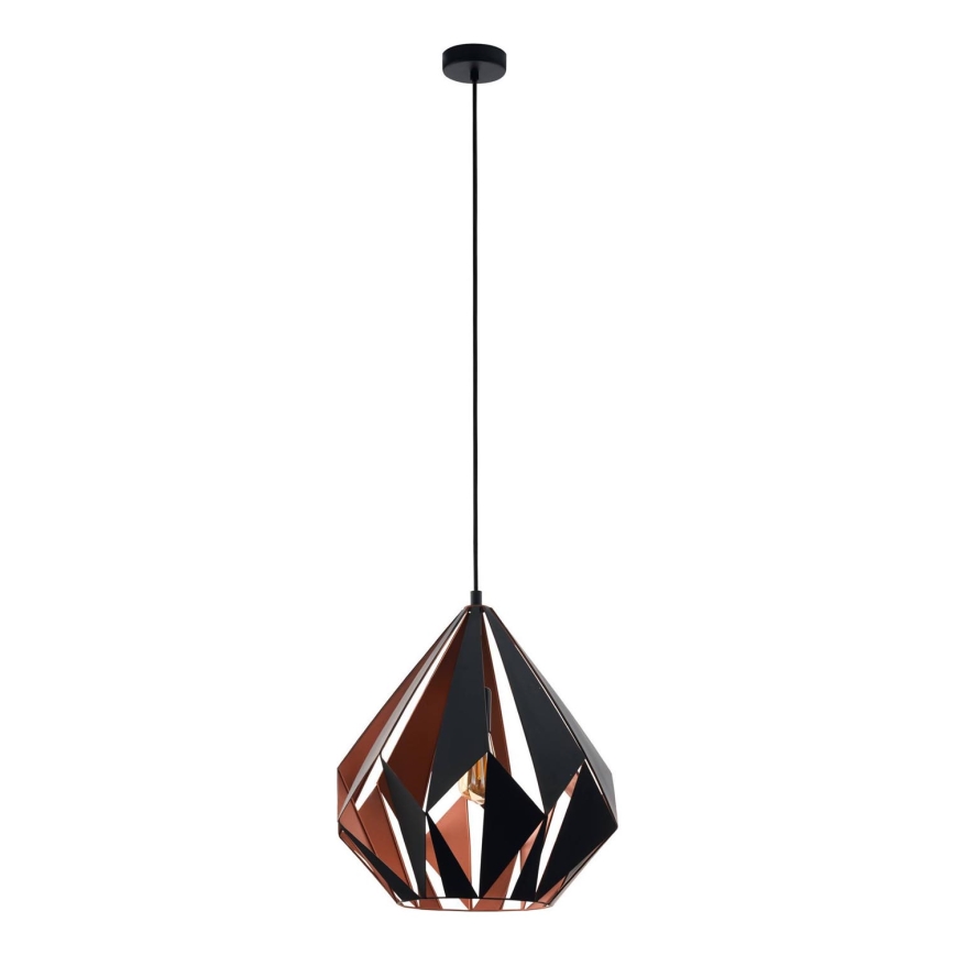 Eglo 62834 - Подвесная люстра CARLTON PRO 1xE27/60W/230V диаметр 44 см черный