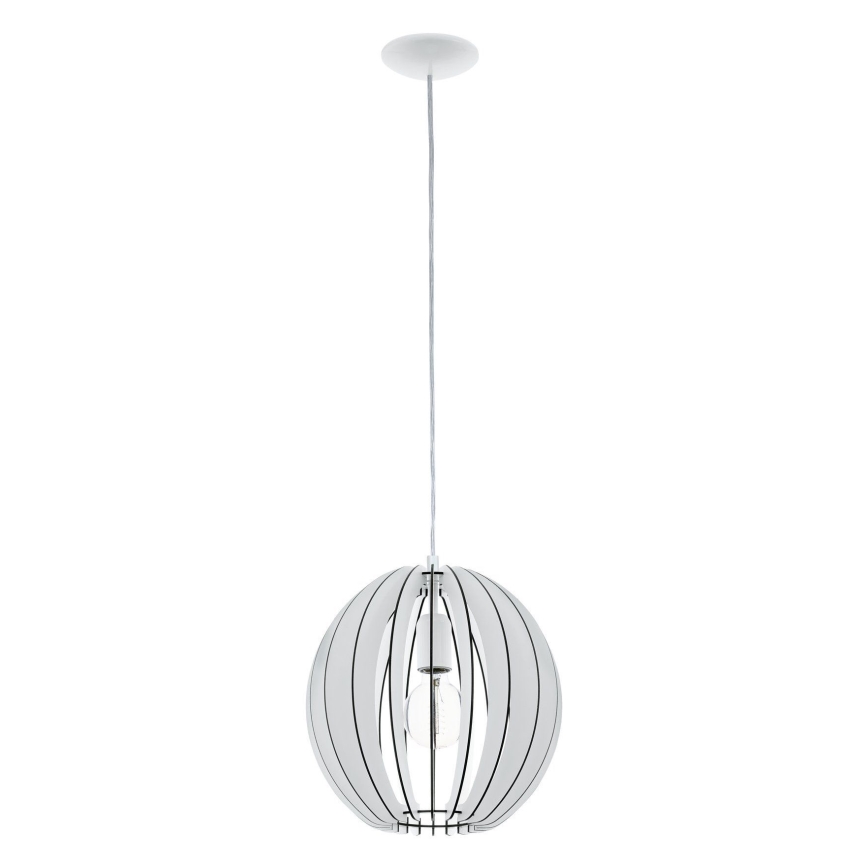 Eglo 63247 - Підвісна люстра COSSANO PRO 1xE27/60W/230V діаметр 30 см білий