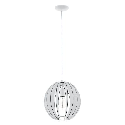 Eglo 63247 - Подвесная люстра COSSANO PRO 1xE27/60W/230V диаметр 30 см белый