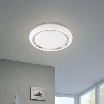 Eglo 64529 - Стельовий RGBW-світильник з регулюванням яскравості CAPASSO-C LED/17W/230V білий