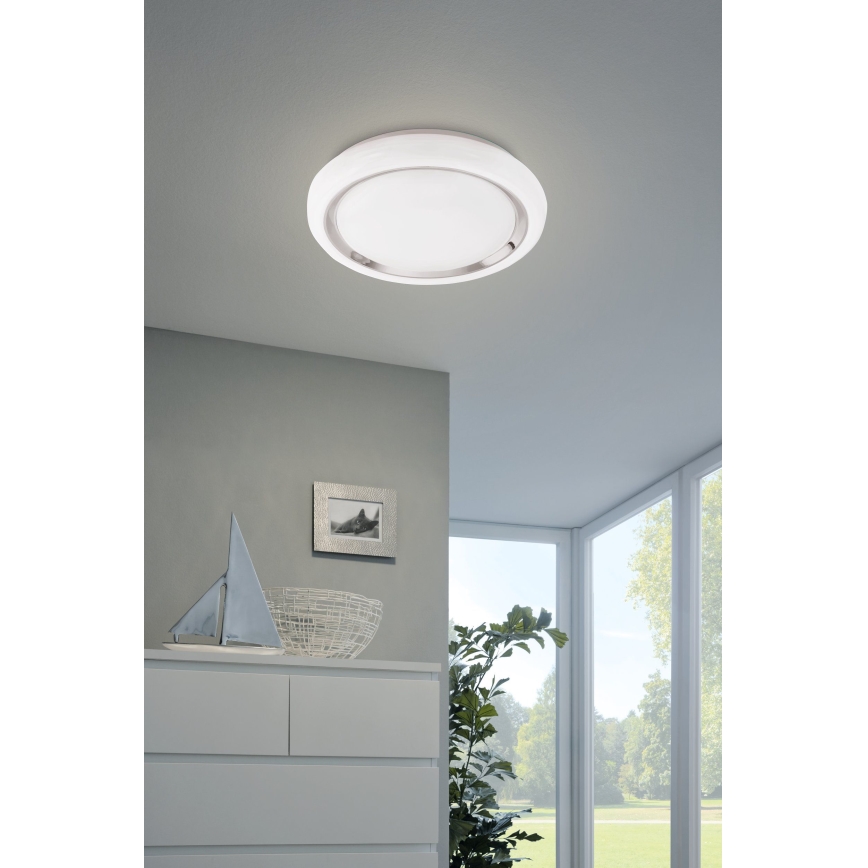 Eglo 64529 - Стельовий RGBW-світильник з регулюванням яскравості CAPASSO-C LED/17W/230V білий
