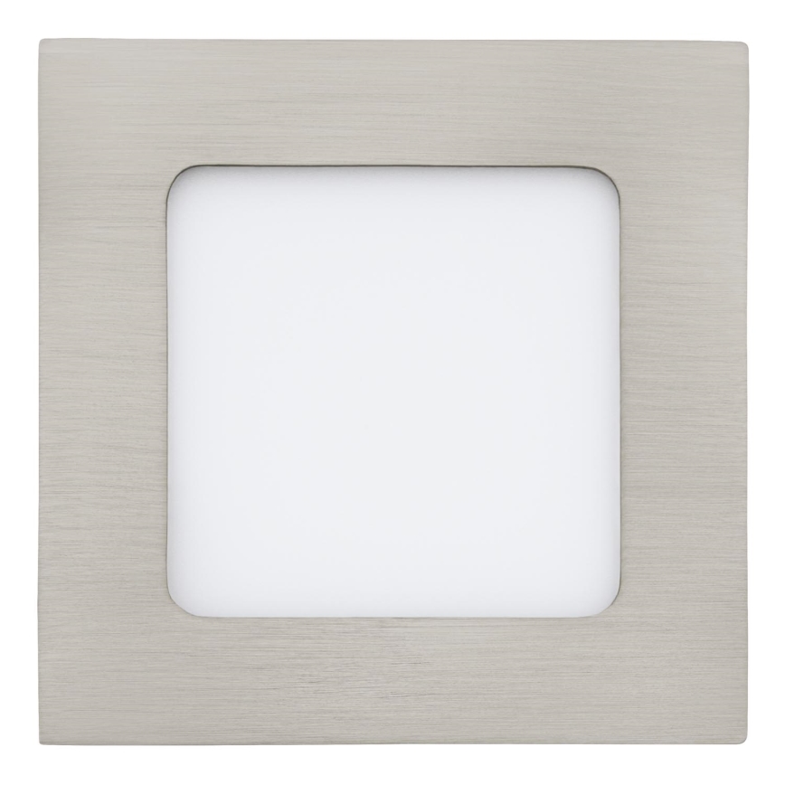 Eglo 64608 - Світлодіодний вбудований світильник FUEVA 1 PRO LED/5,5W/230V 3000K 12x12 см матовий хром