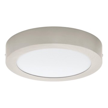 Eglo 64716 - Светодиодный потолочный светильник FUEVA PRO LED/19W/230V 4000K диаметр 22,5 см матовый хром