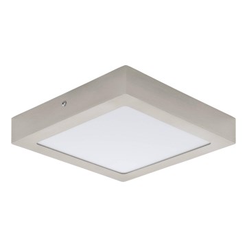 Eglo 64721 - Светодиодный потолочный светильник FUEVA PRO LED/19W/230V 4000K 22,5x22,5 см матовый хром