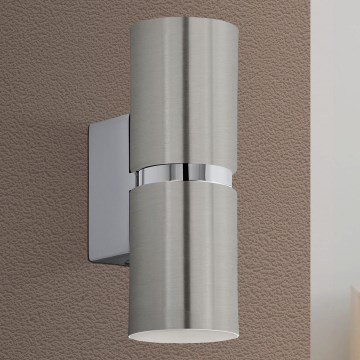 Eglo 64794 - Світлодіодний настінний світильник PASSA PRO 2xGU10/3,3W/230V 3000K матовий хром