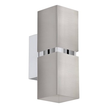 Eglo 64797 - Світлодіодний настінний світильник PASSA PRO 2xGU10/3,3W/230V 3000K матовий хром