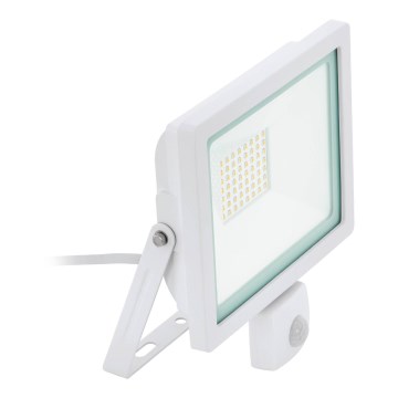 Eglo 64875 - Светодиодный прожектор с датчиком FILETTI LED/20W/230V 3000K IP44 белый